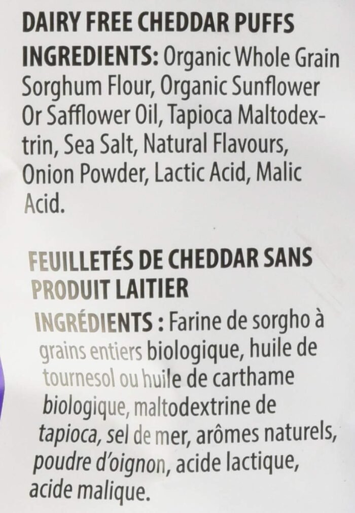 vegan robs dairy free cheddar puffs