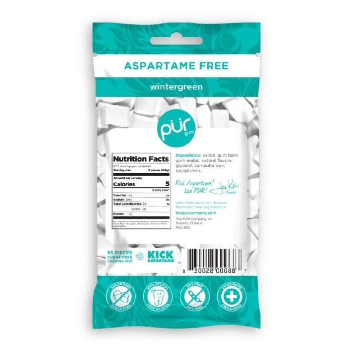 pur gum wintegreen mint pack