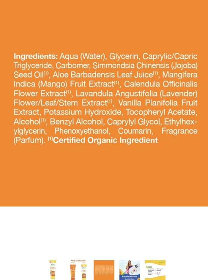 alba botanica cream shave mango vanilla