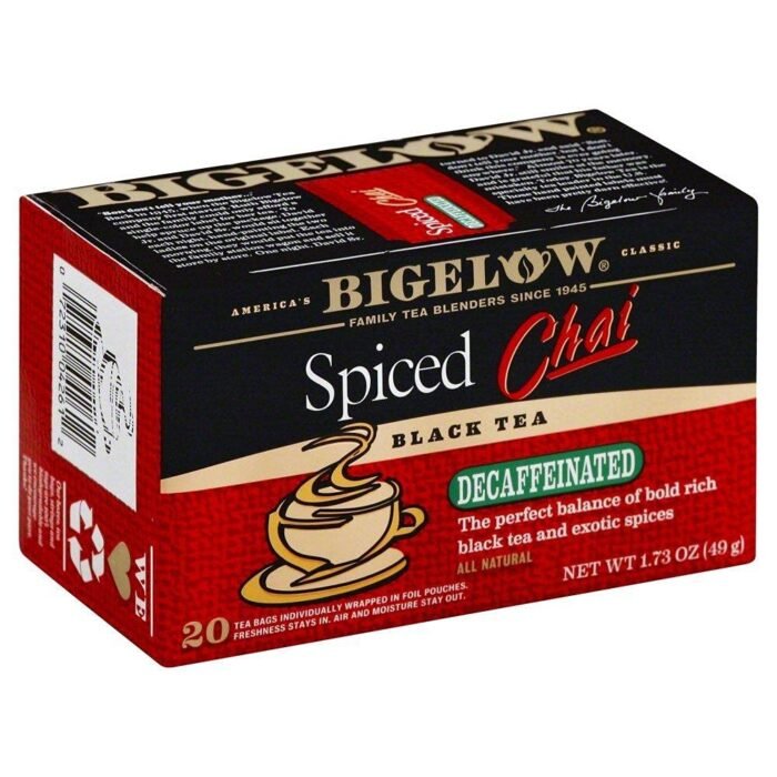 bigelow tea spiced chai tea decaffeinated