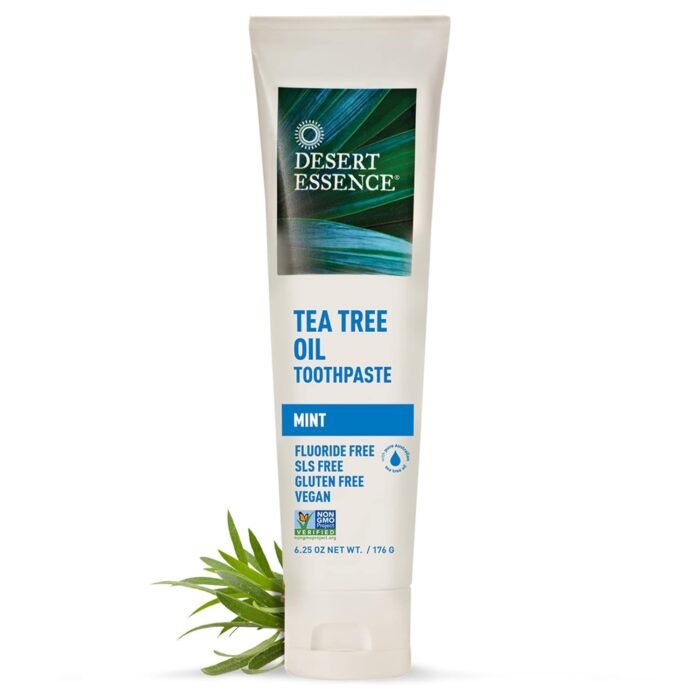 desert essence tea tree oil toothpaste mint