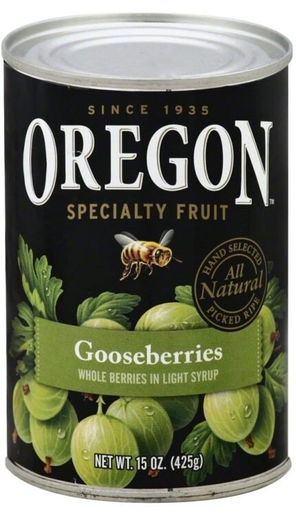 oregon gooseberries in light syrup