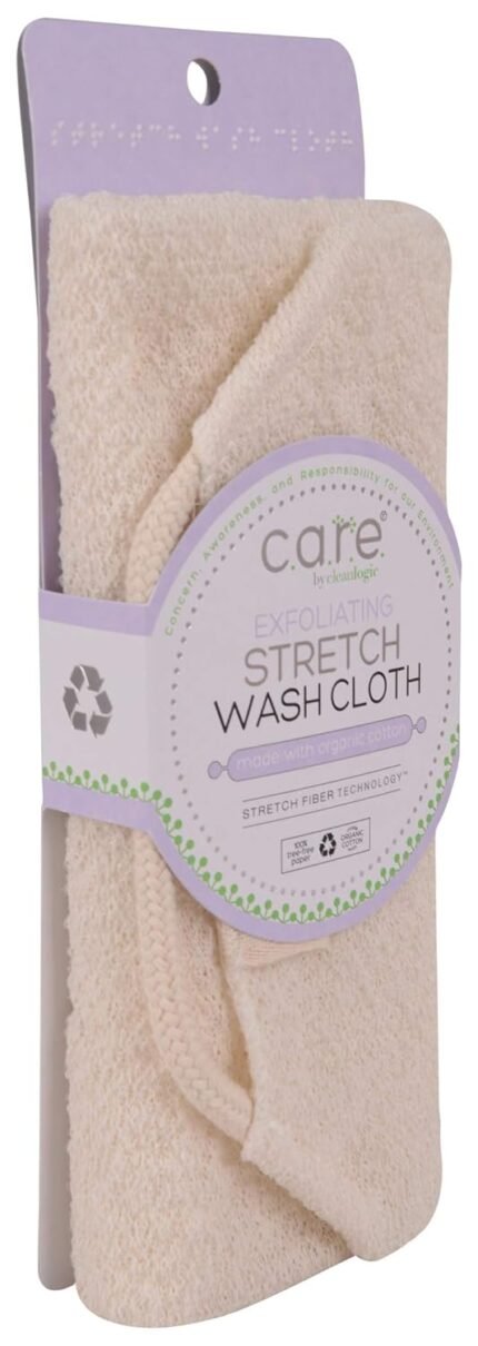 cleanlogic exfoliating stretch wash cloth