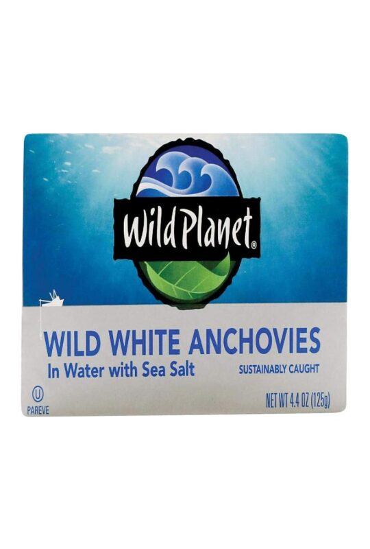 wild planet white anchovies lightly salted in water