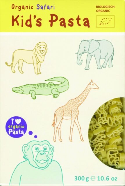 alb gold organic safari shape kids pasta