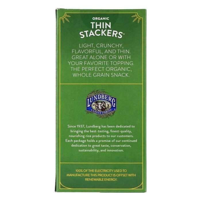 lundberg organic thin stackers basil & thyme pack