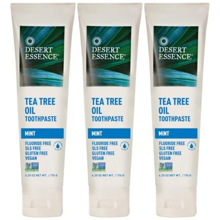 desert essence tea tree oil toothpaste mint