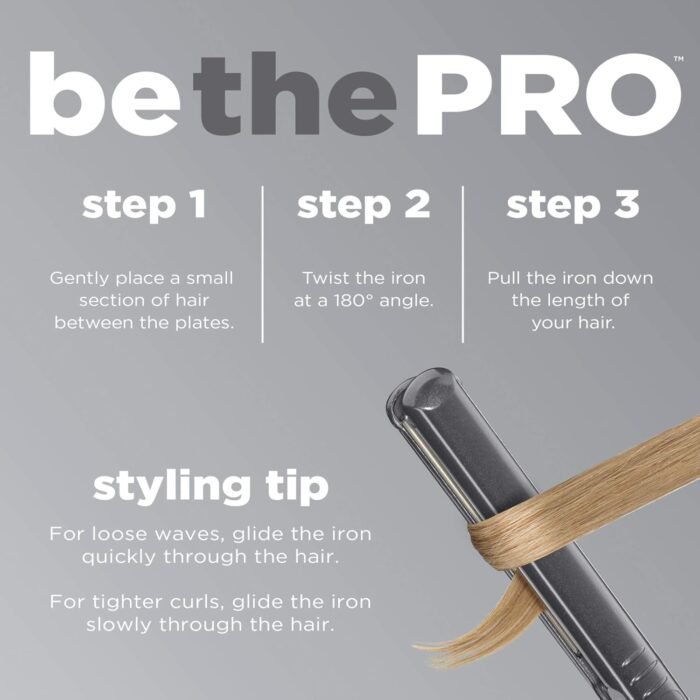 conair infinitipro tourmaline ceramic flat iron 1 inch