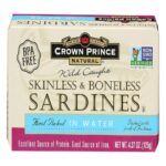 crown prince skinless & boneless sardines pack