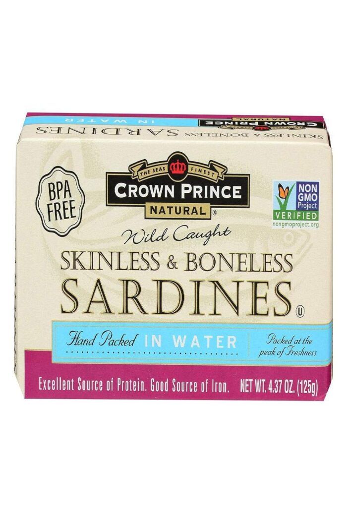 crown prince skinless & boneless sardines pack