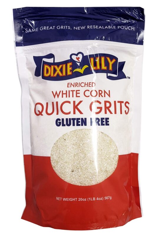 dixie lily white corn grits gluten free pack