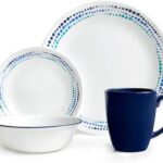 corelle livingware ocean blues 16 pc dinnerware set