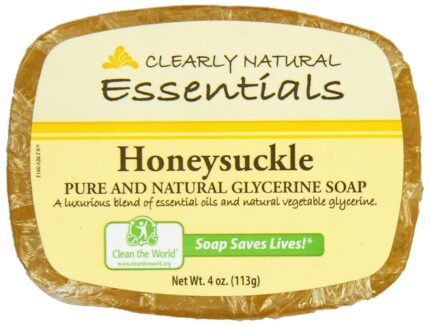 clearly natural honeysuckle glycerine soap