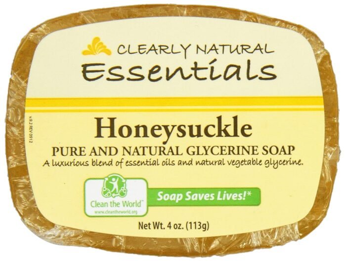 clearly natural honeysuckle glycerine soap