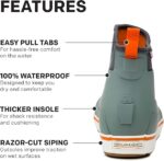 grundens mens deck boss waterproof boots grey 10