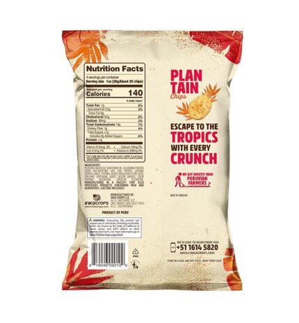 inka crops chile picante plantain chips pack