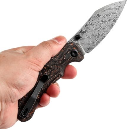 kansept nesstreet button lock pocket folding knife