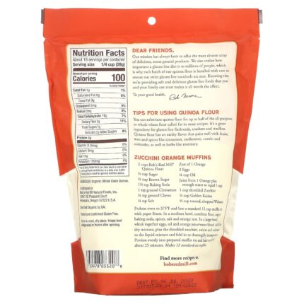 bobs red mill organic quinoa flour 18 ounce