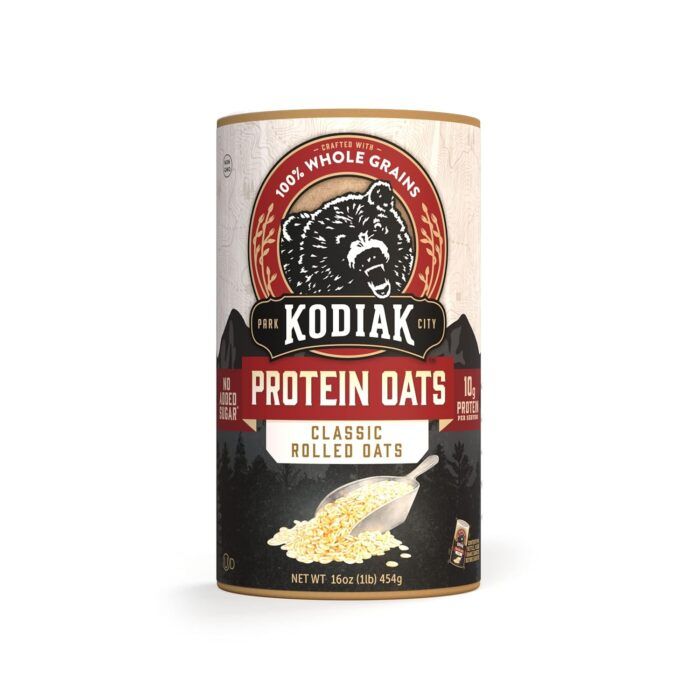 kodiak oatmeal canister rolled oats