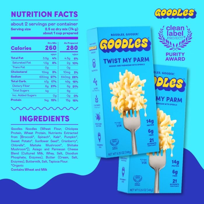 goodles twist my parm mac & cheese pack