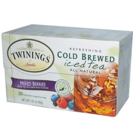 twinings mixed berries cold brew bagged tea pack