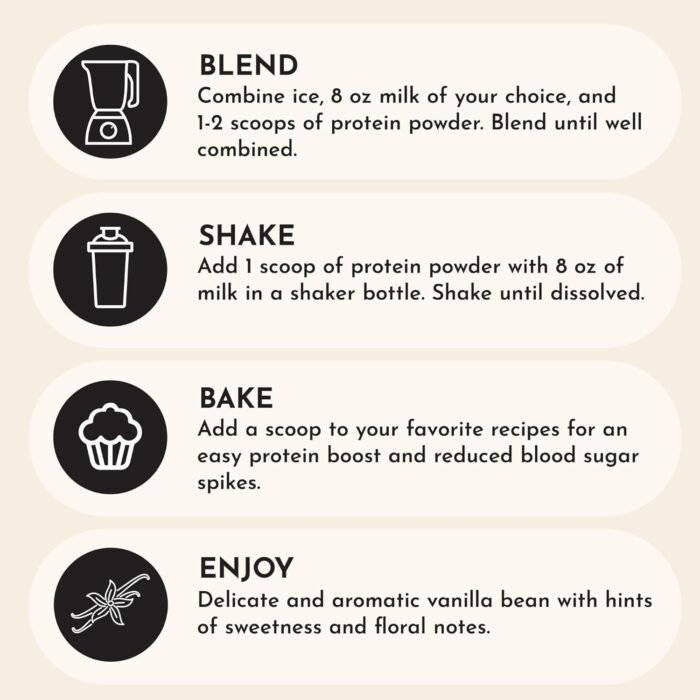 just ingredients vanilla protein powder pack