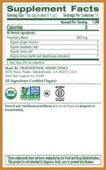 traditional medicinals organic ginger aid tea pack
