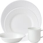 wedgwood nantucket basket 4-piece place setting white