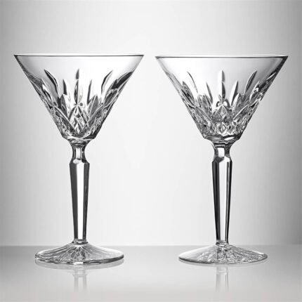 waterford lismore martini glass set of 2