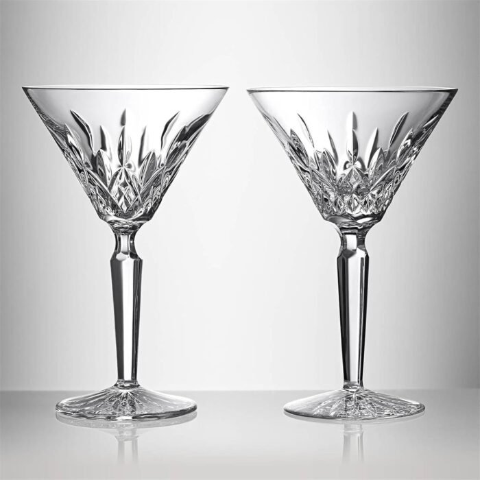 waterford lismore martini glass set of 2