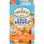 twinings cold brewed peack iced tea pack