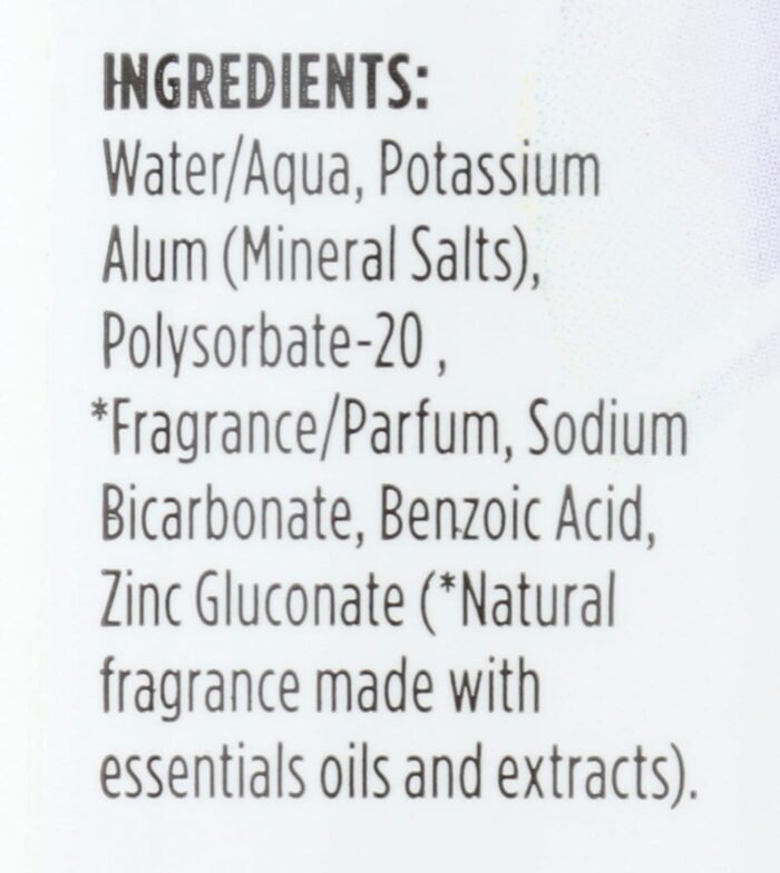 crystal deodorant body spray lavendar & white tea