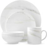 wedgwood vera venato 4 piece set white grey