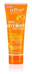 alba botanical mango vanilla emollent cream shave