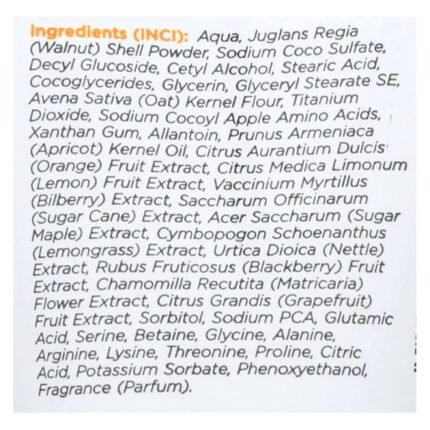 earth science apricot exfoliating facial scrub