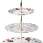 royal albert country roses white cake stand
