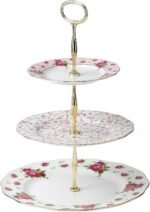 royal albert country roses white cake stand