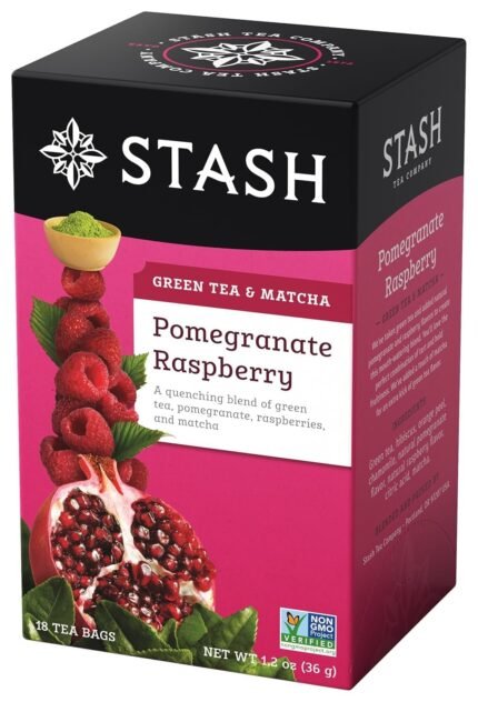 stash pomegranate raspberry green tea & matcha pack