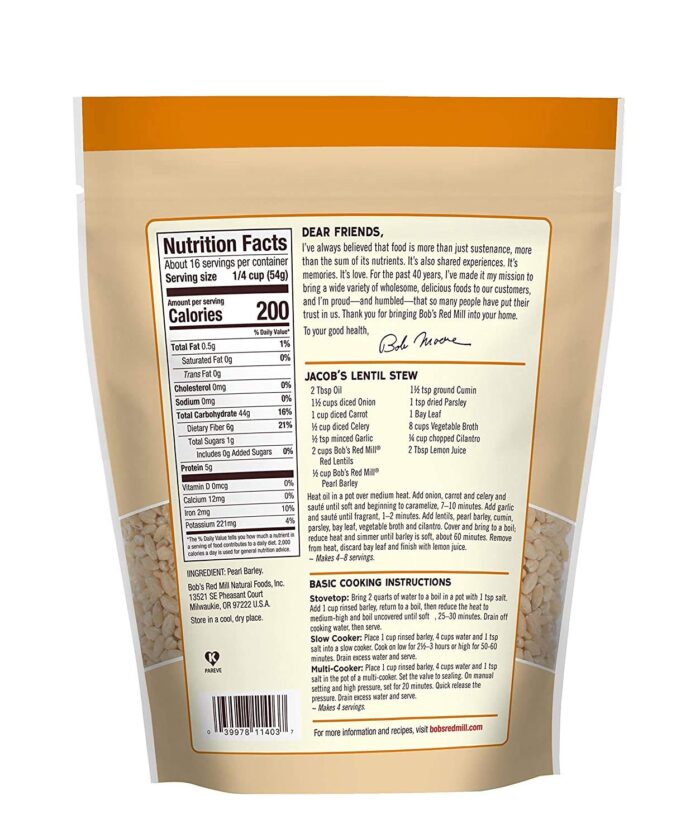 bobs red mill pearl barley