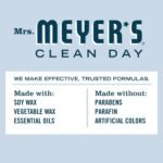 mrs meyer's show drop scented candle
