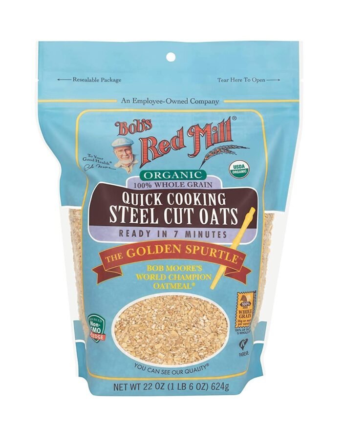 bobs red mill organic quick cook steel cut oats pack