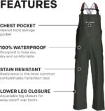 grundens mens neptune fishing bib pants green