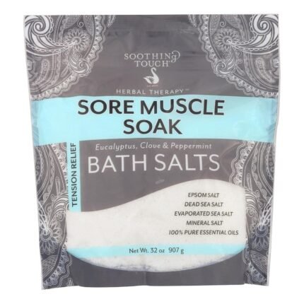 soothing touch sore muscle soak bath salts