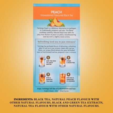 twinings cold brewed peack iced tea pack
