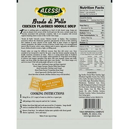 alessi chicken flavored noodle soup cooking instructions