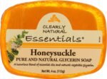 clearly natural honeysuckle glycerine soap