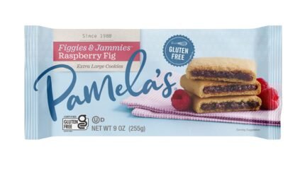 pamela's products raspberry & fig cookies pack
