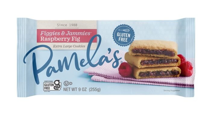 pamela's products raspberry & fig cookies pack