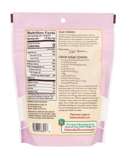 bobs red mill baking soda pack