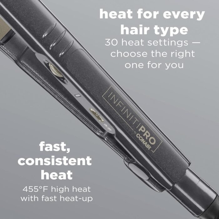 conair infinitipro tourmaline ceramic flat iron 1 inch